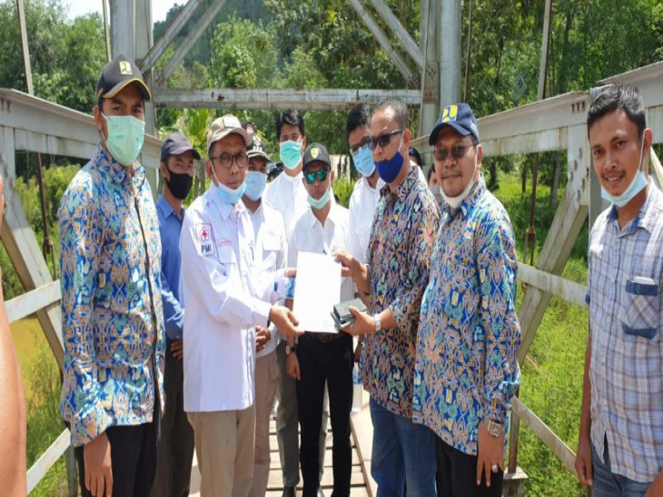Kasatker P2JN Tinjau Jembatan Balung XIII Koto Kampar