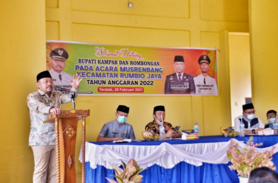Musrenbang Kecamatan, Pemkab Kampar Berkomitmen Membangun Kampar Sesuai Dengan Visi Misi Dalam RPJMD