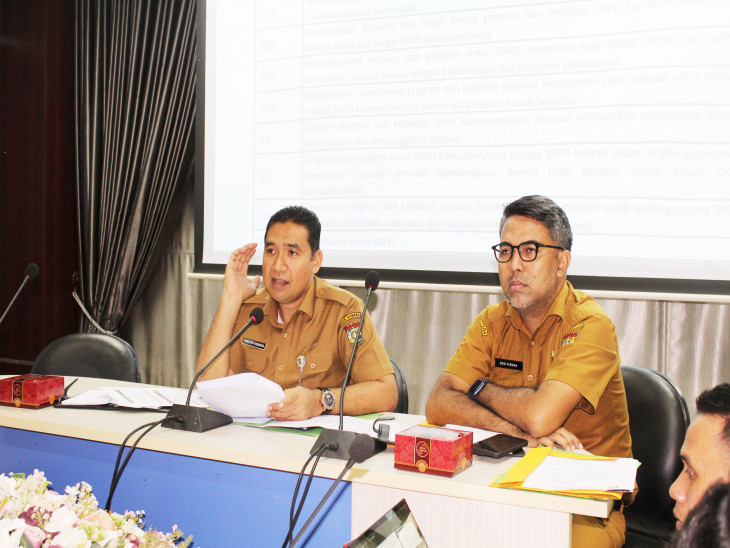 BAPPEDA KAMPAR RAPAT PERSIAPAN VERIFIKASI RANCANGAN AKHIR RENJA PERANGKAT DAERAH TAHUN 2024