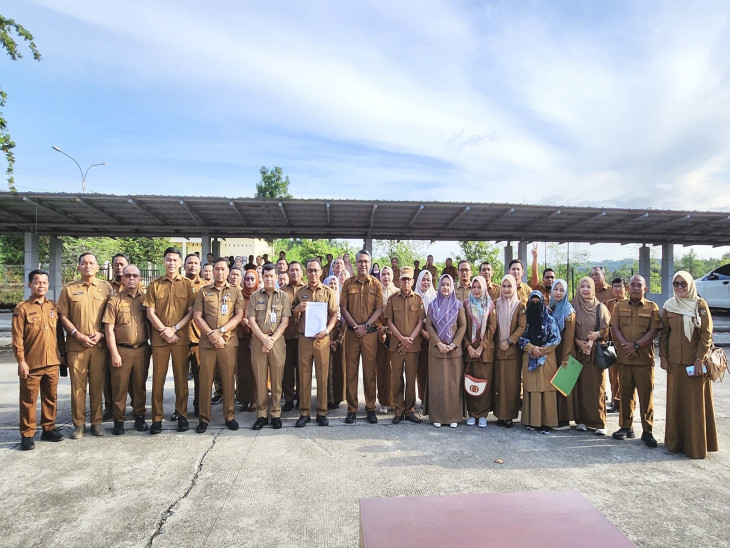 Acara sertijab pejabat di lingkup Bappeda Kampar