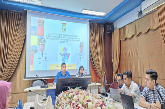 Bappeda Kampar Gelar Rapat Persiapan FKP Ranwal RKPD 2027