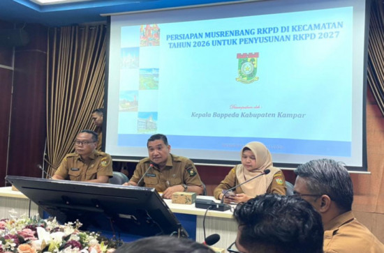 Bappeda Kampar Gelar Rapat Persiapan Musrenbang RKPD Di Kecamatan Tahun 2026