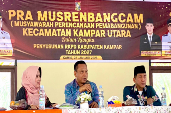 Pra Musrenbang Kampar Utara: Infrastruktur Masih Dominasi Usulan Prioritas Pembangunan Tahun 2027