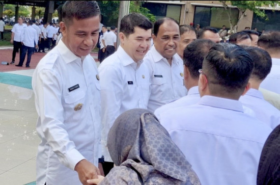 Bupati Kampar Pimpin Apel Perdana Usai Idulfitri, Tekankan Disiplin Pelayanan dan Percepatan APBD